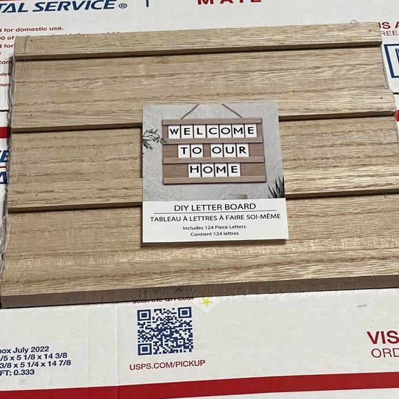 New MDF Hanging DIY Letter Board Wall Decor, 7.87 in x 6.69 in - Picture 4 of 12